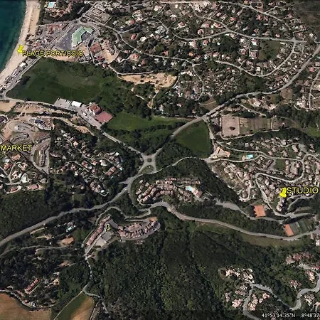 Studio En Corse A Porticcio A Louer Pour Deux - Vue Mer -piscine Apartmán Porticcio (Corsica)